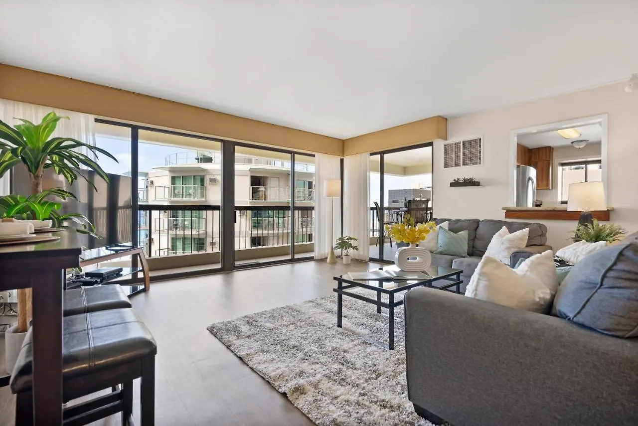 Apartment Spacious Waikiki Beach 2Br-Ocean View-Free Parking Honolulu
