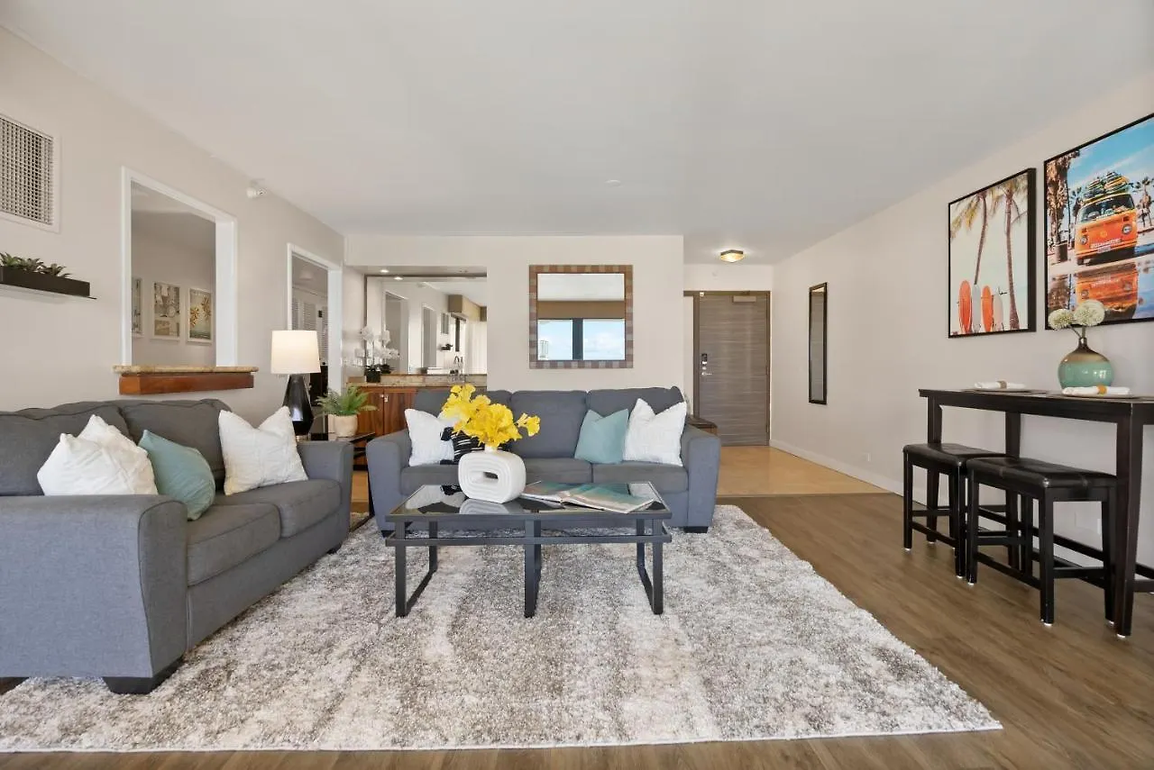 Spacious Waikiki Beach 2Br-Ocean View-Free Parking Honolulu 0*,